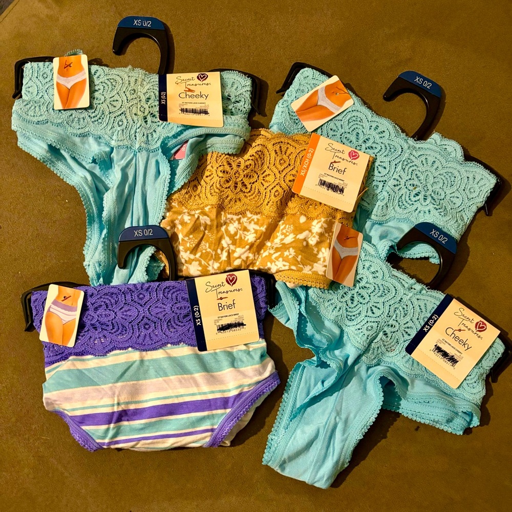 NWT! Bundle of secret treasures brief and cheeky panties for women
